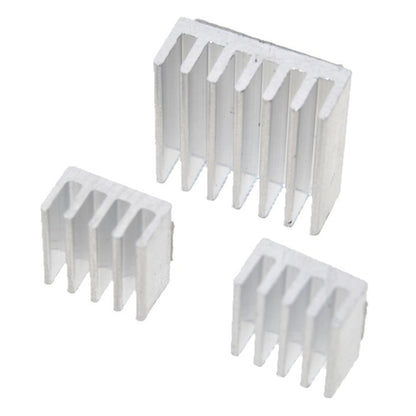 3 in 1 Cooling Heatsink Aluminium Heat Sink Pad Shims for Raspberry Pi 3 / 2, For Raspberry Pi 3 / 2
