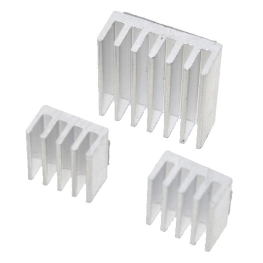 3 in 1 Cooling Heatsink Aluminium Heat Sink Pad Shims for Raspberry Pi 3 / 2, For Raspberry Pi 3 / 2