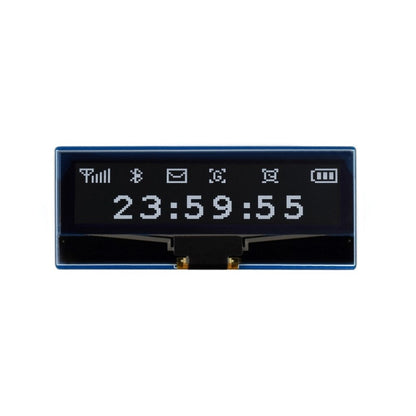 WAVESHARE Module d'affichage OLED 128 x 32 pixels de 2,23 pouces pour Raspberry Pi Pico, SPI/I2C, 19750