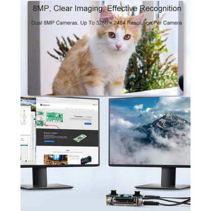 Carte de base pour caméra binoculaire Waveshare avec extenseur d'interface pour Raspberry Pi Compute Module 4