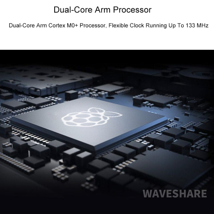 Carte MCU Waveshare RP2040-Plus de type Pico, basée sur le MCU Raspberry Pi RP2040, sans connecteur, RP2040-Plus sans connecteur