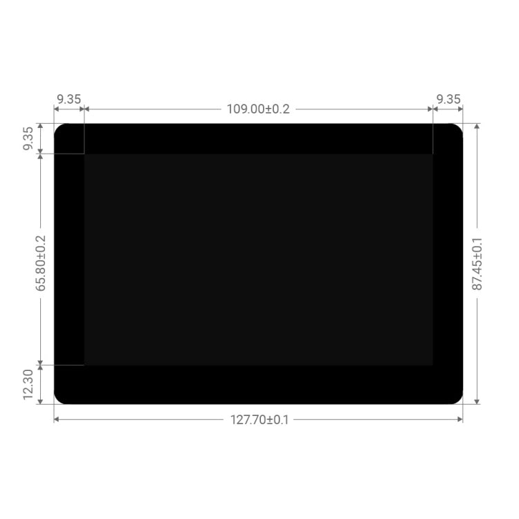 Écran tactile capacitif IPS Waveshare 5 pouces 800 x 480 pour Raspberry Pi, interface DSI