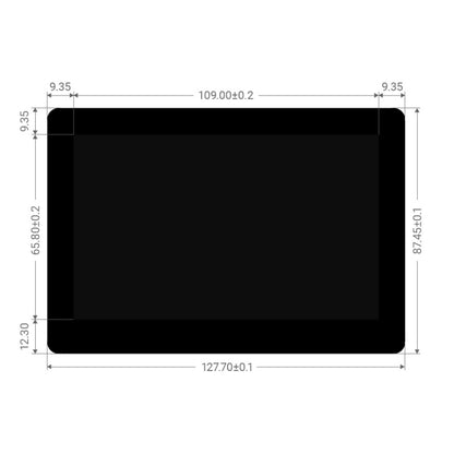 Écran tactile capacitif IPS Waveshare 5 pouces 800 x 480 pour Raspberry Pi, interface DSI