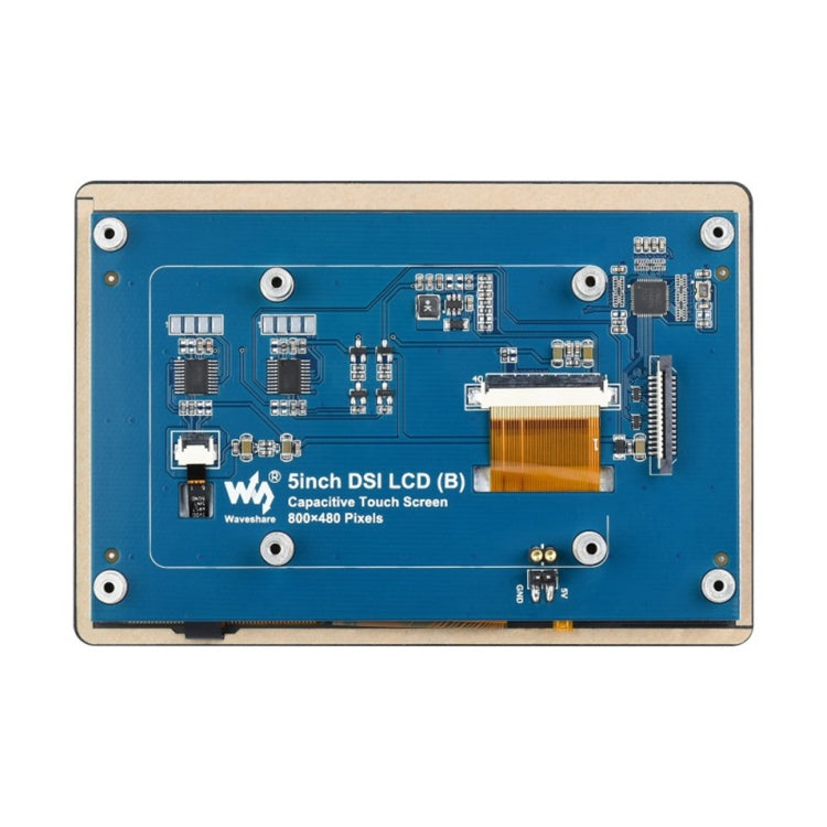 Écran tactile capacitif IPS Waveshare 5 pouces 800 x 480 pour Raspberry Pi, interface DSI