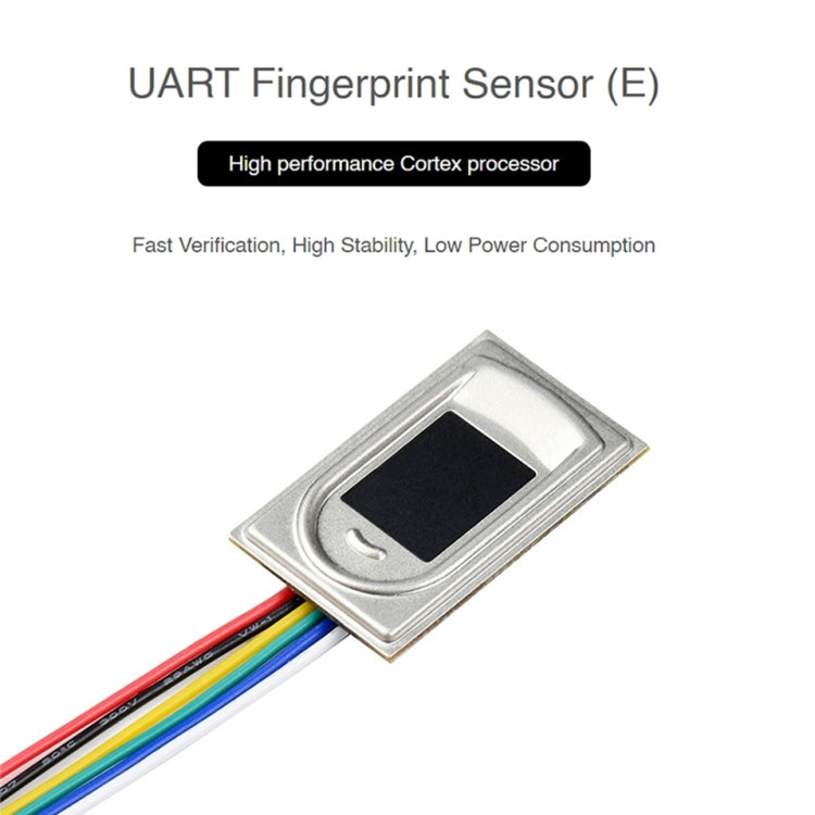 Capteur d'empreintes capacitif tout-en-un Waveshare UART rectangulaire (E), processeur Cortex