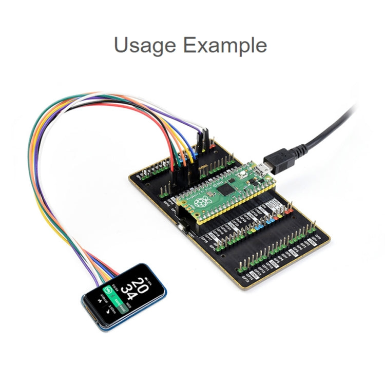 Module d'affichage LCD WAVESHARE 1,47 pouces, coins arrondis, résolution 172 x 320, interface SPI