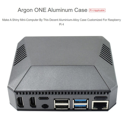 Boîtier en aluminium Waveshare Argon One pour Raspberry Pi 4, avec bouton d'alimentation sécurisé, Argon One