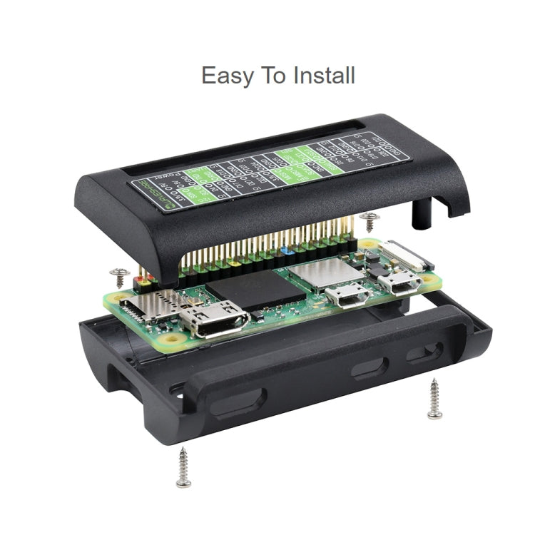 Boîtier de protection Waveshare en ABS pour Raspberry Pi Zero Series / Zero / Zero 2 W