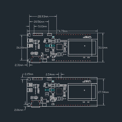 TTGO T-PCIE ESP32-WROVER-B AXP192 Chip WiFi Bluetooth Nano Card SIM Series Module 16MB Hardware Composable Development Board, 16MB
