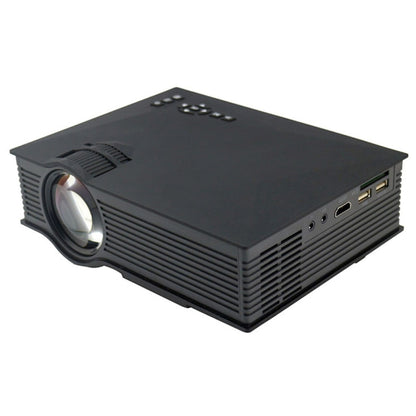 UC68 1200 Lumens HD 800 x 480 Digital LED Projector with Remote Control, Support USB / SD / VGA / HDMI
