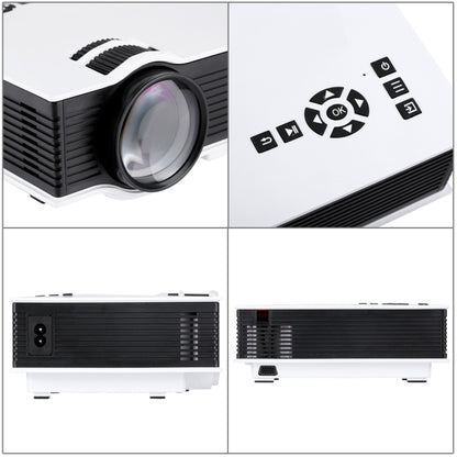 UC68 1200 Lumens HD 800 x 480 Digital LED Projector with Remote Control, Support USB / SD / VGA / HDMI