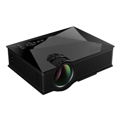 UC68+ 40ANSI 1024 x 600P Home Theater Multimedia HD LED Projector,  Support USB/SD/HDMI/VGA/IR, UC46+ Black