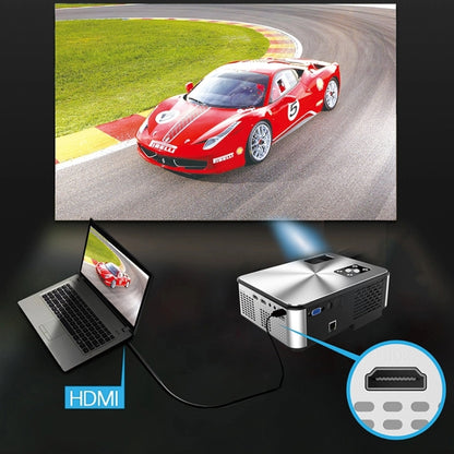 Cheerlux C9 2800 Lumens 1920x1080P HD Same Screen Smart Projector, Support HDMI x 2 / USB x 2 / VGA / AV