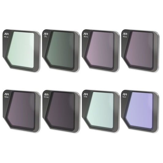 Filtro de lente JSR Drone 8 en 1 MCUV+CPL+ND16+32+64+1000+STAR+NIGHT para DJI Mavic 3, MCUV+CPL+ND16+32+64+1000+STAR+NIGHT