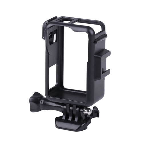 For DJI Osmo Action 3 Vertical Plastic Protective Frame Cage with Cold Shoes, For DJI Osmo Action 3