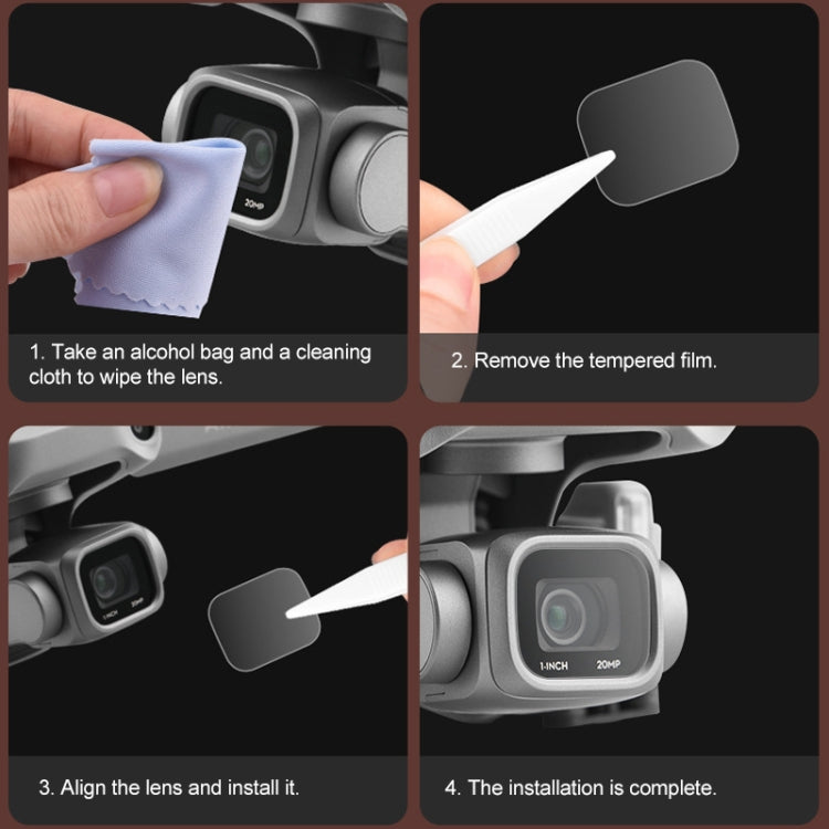 For DJI Mavic Air 2 Explosion-proof Tempered Glass Drone Lens Film, For DJI Mavic Air 2