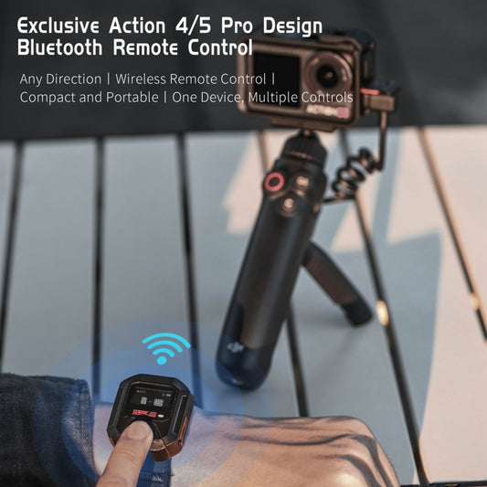 جهاز تحكم عن بعد بتقنية بلوتوث ونظام تحديد المواقع العالمي (GPS) لكاميرا DJI Osmo Action 5 Pro / 4 / 3، لكاميرا DJI Osmo Action 5 Pro / 4