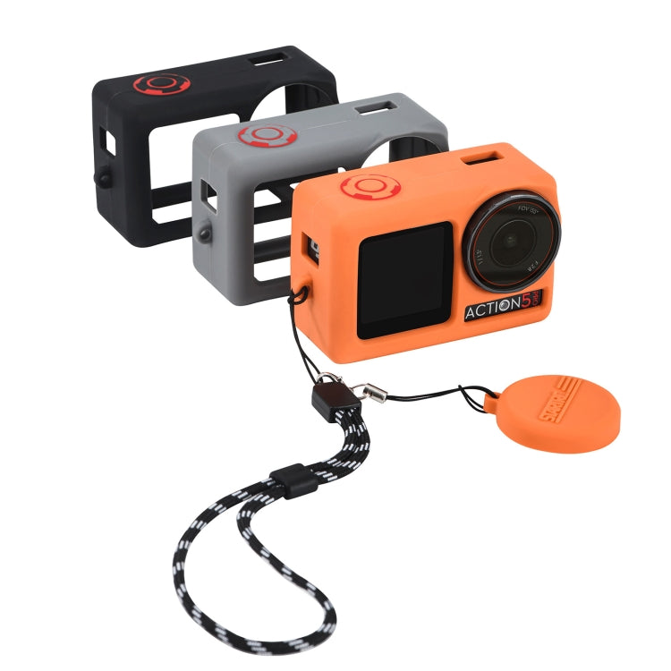 Pour l'étui de protection en silicone STARTRC avec couvercle d'objectif pour DJI Osmo Action 5 Pro