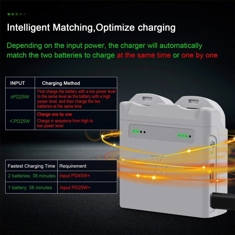 Pour chargeur de batterie DJI Neo XY 2 canaux, gestionnaire de charge de batterie, 2 canaux