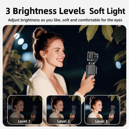 For DJI Osmo Pocket 3 Desiontal Portable Magnetic Fill Light, PM01 Single Light, PM01 Single Light