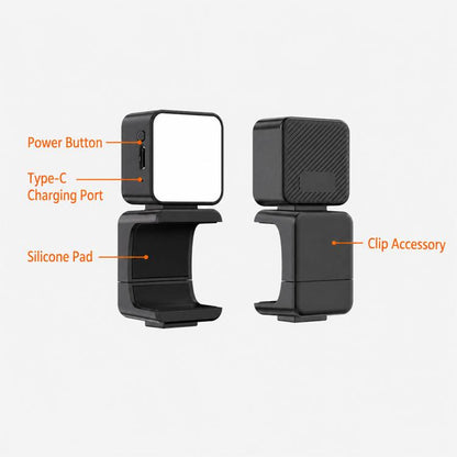 For DJI Osmo Pocket 3 Desiontal Portable Magnetic Fill Light, PM02 Dual Light, PM02 Dual Light
