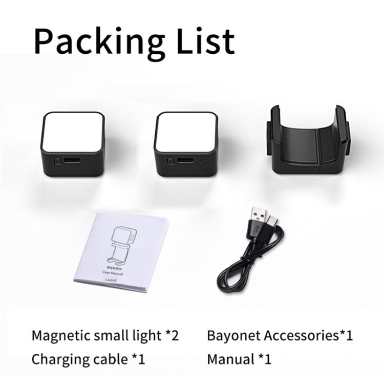 For DJI Osmo Pocket 3 Desiontal Portable Magnetic Fill Light, PM02 Dual Light, PM02 Dual Light