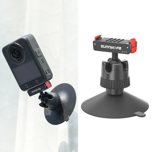 Soporte adaptador de rótula magnética de liberación rápida Sunnylife con soporte de ventosa giratorio de 360° para DJI Osmo 360 / Action 5 Pro / 4 / 3, para DJI Osmo 360 / Action 5 Pro / 4 / 3