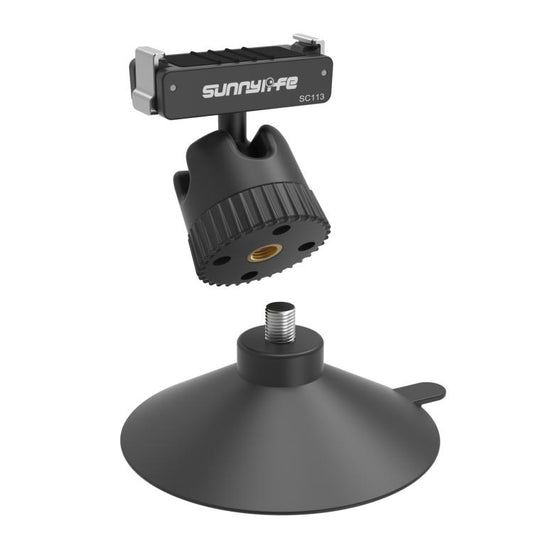 Soporte adaptador de rótula magnética de liberación rápida de doble dirección Sunnylife con soporte de ventosa giratorio de 360° para DJI Osmo Nano / Action 6, para DJI Osmo Nano / Action 6