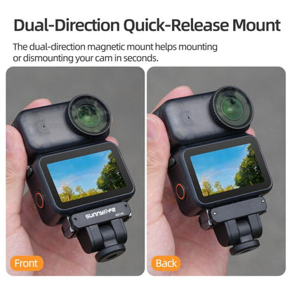 For DJI Osmo 360 Sunnylife Dual-Direction Magnetic Quick Release Adapter Mount