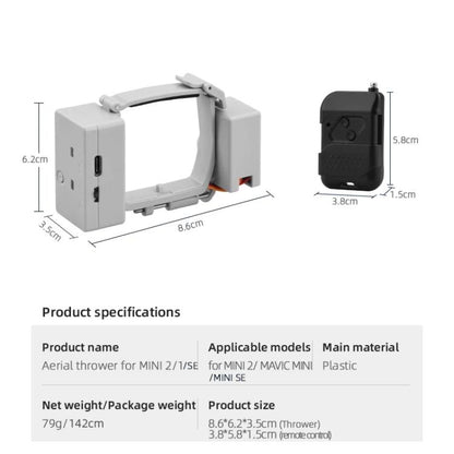 For DJI Mini 2 / Mavic Mini Air-Dropping System Thrower Parabolic, For DJI Mini 2 / Mavic Mini