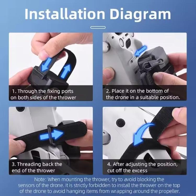 BRDRC Air-Dropping System Drone Thrower Parabolic For DJI Mini 4 Pro / 3 Pro / Air 3 / Mavic 3 / 3 Pro, For DJI Mini 4 Pro / 3 Pro / Air 3 / Mavic 3 / 3 Pro