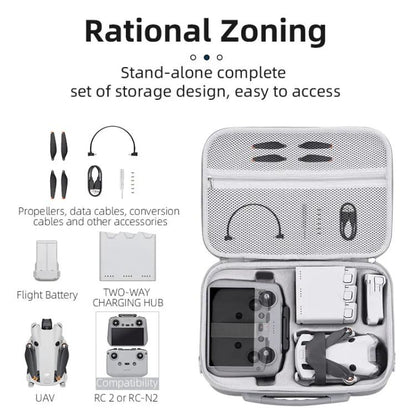 For DJI Mini 4 Pro BRDRC Shoulder Drone Remote Control Storage Carrying Bag, For DJI Mini 4 Pro