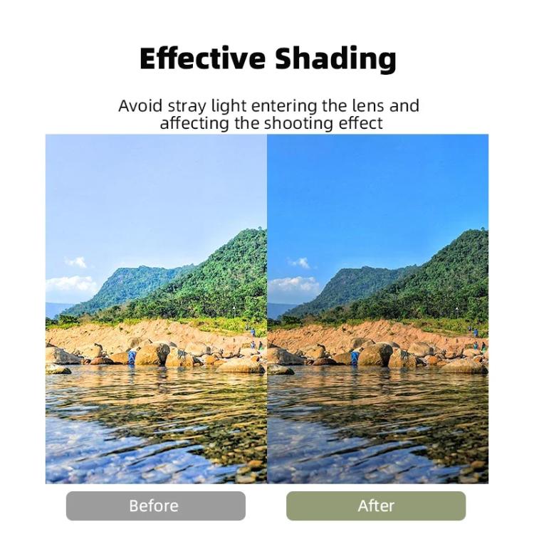 For DJI Mini 4 Pro BRDRC Lens Hood Gimbal Anti-Glare Sunshade Cover, For DJI Mini 4 Pro