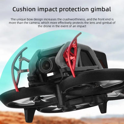Pour DJI Avata BRDRC Gimbal Lentille Anti-collision Alliage d'aluminium Garde Pare-chocs