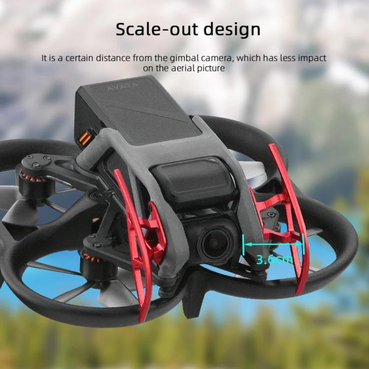 Pour DJI Avata BRDRC Gimbal Lentille Anti-collision Alliage d'aluminium Garde Pare-chocs