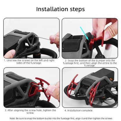 Pour DJI Avata BRDRC Gimbal Lentille Anti-collision Alliage d'aluminium Garde Pare-chocs