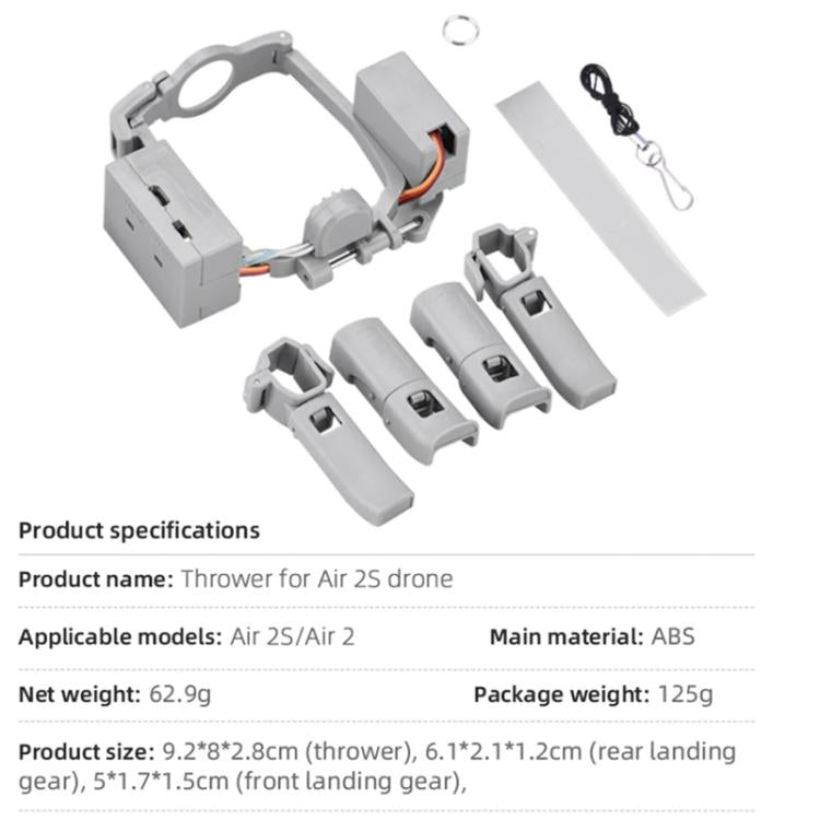 For DJI Mavic Air 2 / Air 2S Air-Dropping System Thrower Parabolic, For DJI Mavic Air 2 / Air 2S
