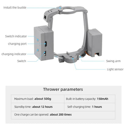 For DJI Mavic Air 2 / Air 2S Air-Dropping System Thrower Parabolic, For DJI Mavic Air 2 / Air 2S