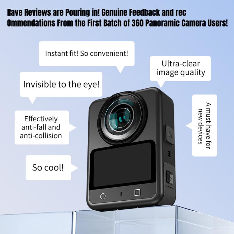 For DJI Osmo 360 STARTRC Lens Guard PC Protective Cover, PC Lens Guard
