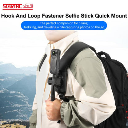 STARTRC Hook And Loop Fastener Selfie Stick Quick-Release Mount, Hook And Loop Mount