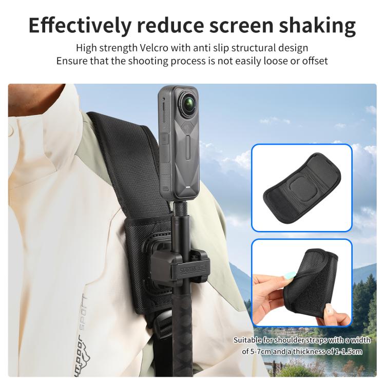STARTRC Hook And Loop Fastener Selfie Stick Quick-Release Mount, Hook And Loop Mount