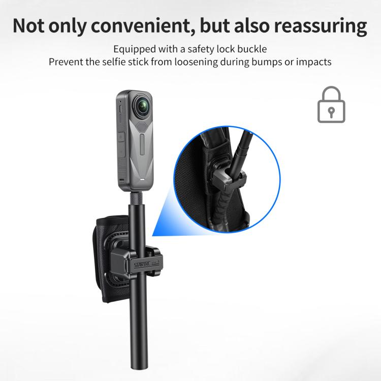 STARTRC Hook And Loop Fastener Selfie Stick Quick-Release Mount, Hook And Loop Mount