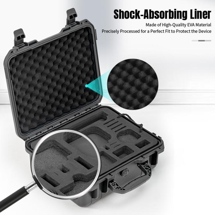 For DJI Osmo Action 6 STARTRC Waterproof EVA ABS Dual-layer Suitcase Storage Box, For DJI Osmo Action 6