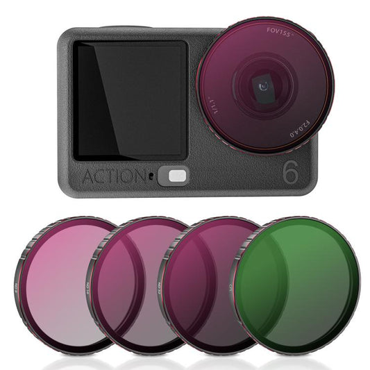 Filtro de lente de cámara STARTRC 4 en 1 CPL ND8 ND16 ND32 para DJI Osmo Action 6, para DJI Osmo Action 6