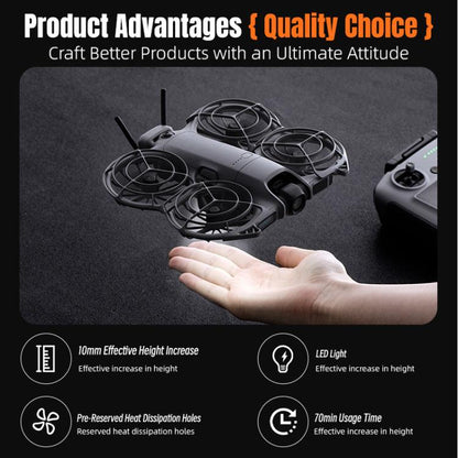 For DJI Neo 2 STARTRC LED Light Heightened Landing Gear Training Rack, For DJI Neo 2 LED Light Rack