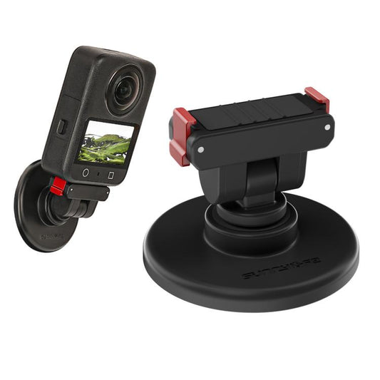 Base magnética de liberación rápida Sunnylife de 1/4" con inclinación ajustable de 180° para mesa, compatible con DJI Osmo 360 / Action 5 Pro / 4 / 3 / 2, DZ-140.
