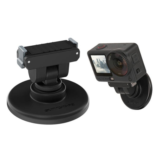 Soporte de base magnética bidireccional de liberación rápida Sunnylife de 1/4" con inclinación ajustable de 180° para mesa, compatible con DJI Osmo Nano / Action 6, DZ-141.