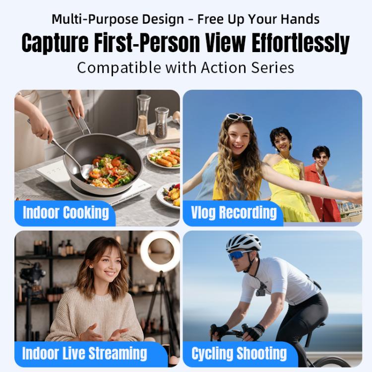 STARTRC Action Camera Magnetic Neck Mount Holder Vlog POV Neck Strap