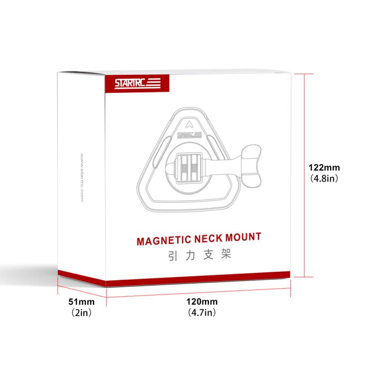 STARTRC Action Camera Magnetic Neck Mount Holder Vlog POV Neck Strap