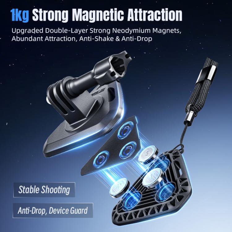 STARTRC Action Camera Magnetic Neck Mount Holder Vlog POV Neck Strap